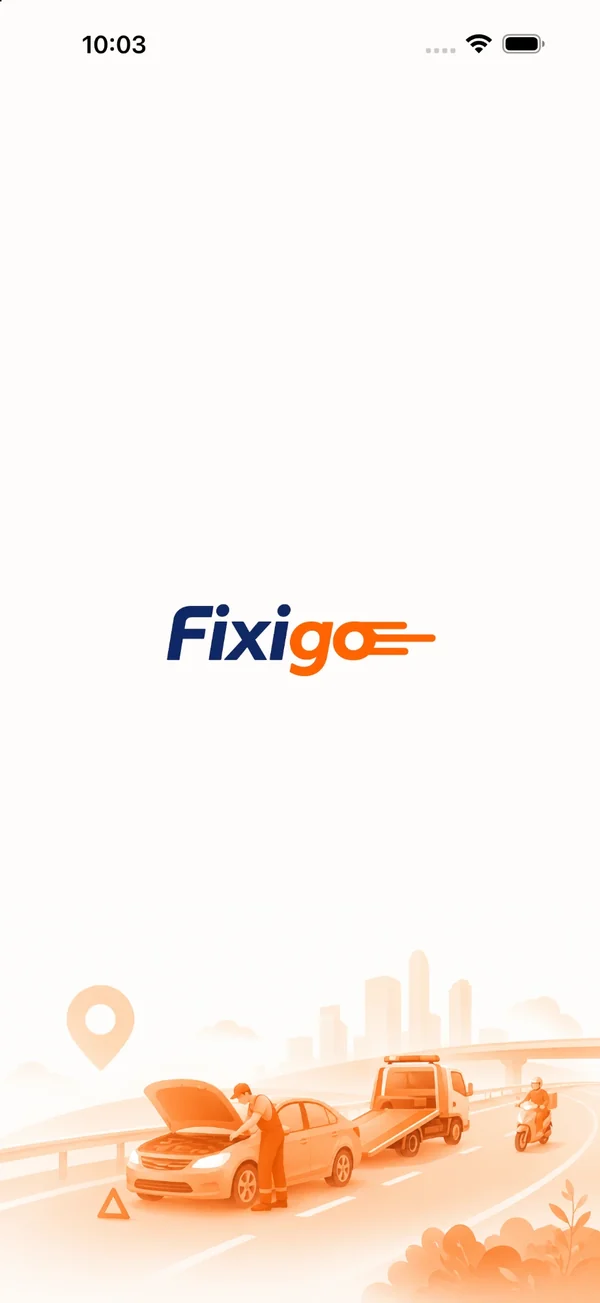 Fixigo app launch screen